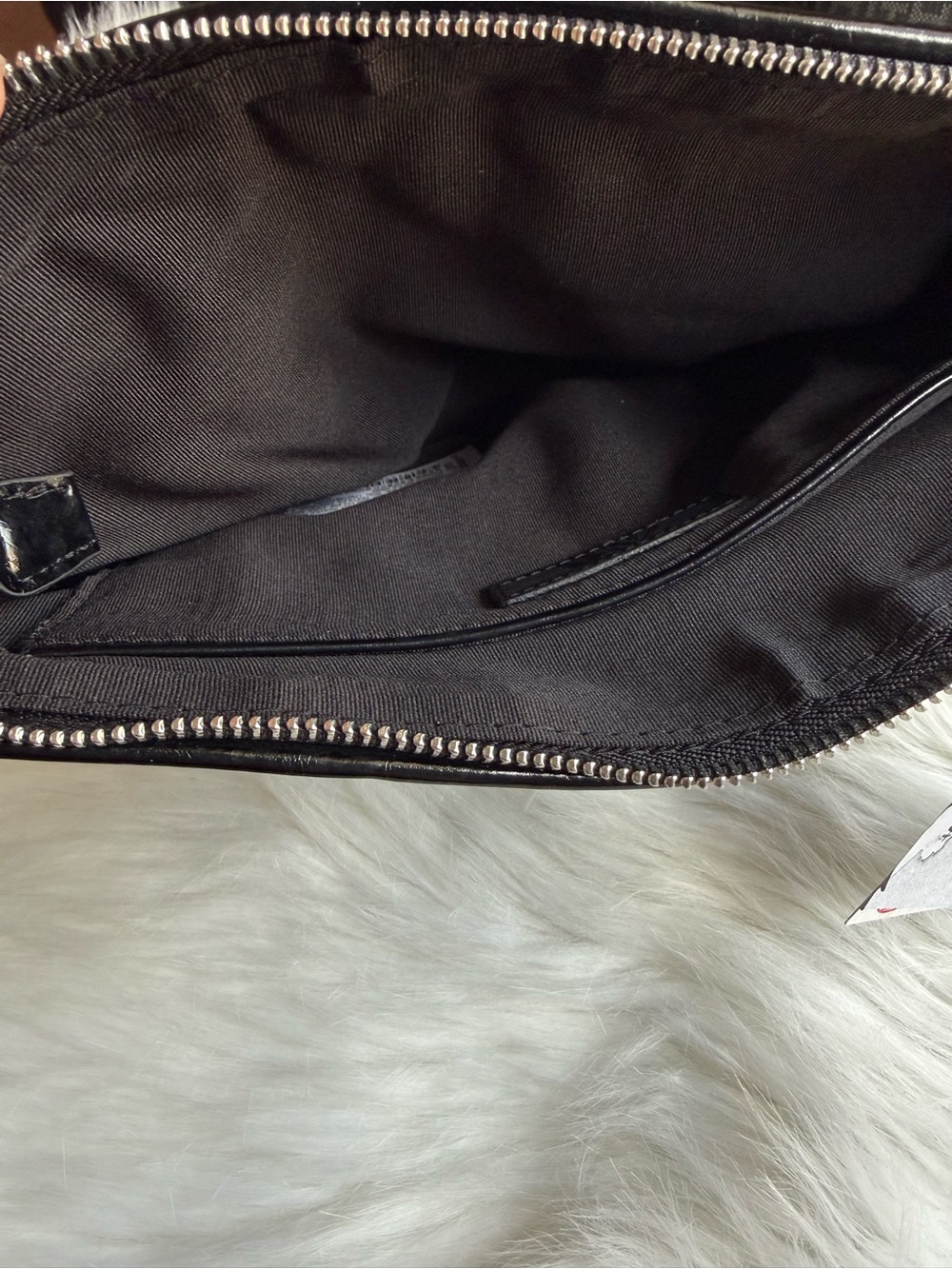 Zara Quilted Clutch Black with Silver Chain - Picture 11 of 16